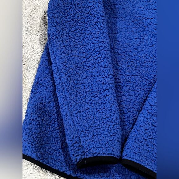 Boys Blue Under Amour 1/4 Zip Sherpa Jacket Youth Large - Picture 5 of 11